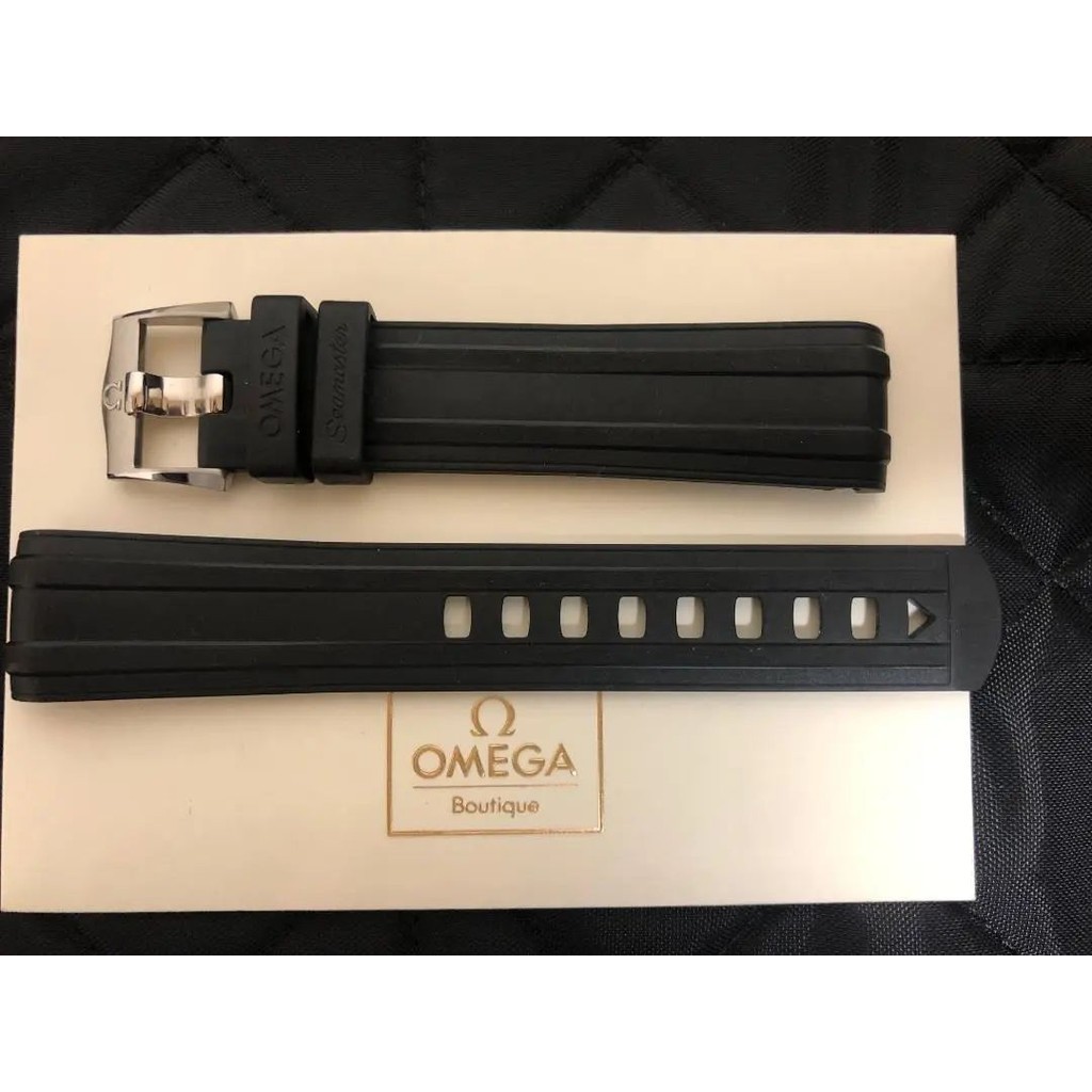 近全新 OMEGA 歐米茄 錶帶 扣件 600 SEAMASTER 純正 20mm 皮革 日本直送 二手