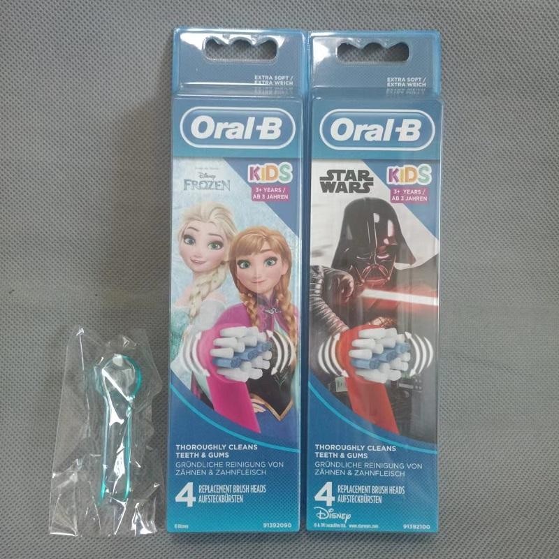 新品 替換刷頭  博朗OralB/歐樂B兒童小孩電動牙刷頭EB10-2 -4軟毛D12 4510k刷頭