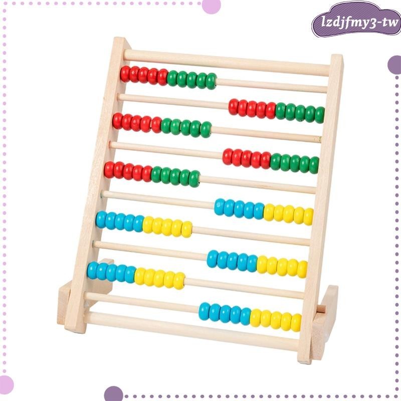 [LzdjfmycdTW] 10 排木製計數架算盤木製數學遊戲玩具小學兒童