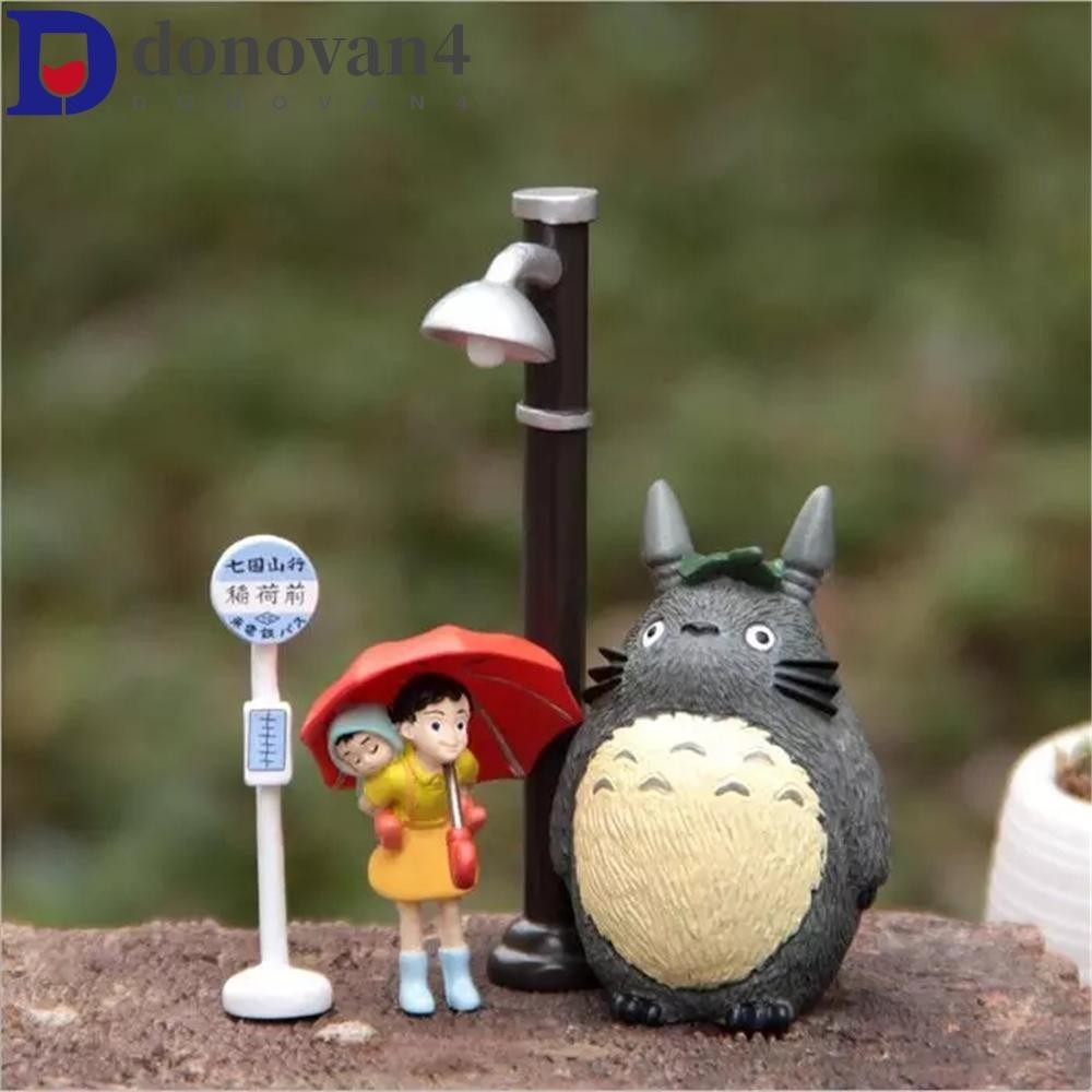 DONOVAN數位玩具可愛5件/批動漫微型模型微型人偶宮崎駿我的鄰居Totoro收集模型玩具