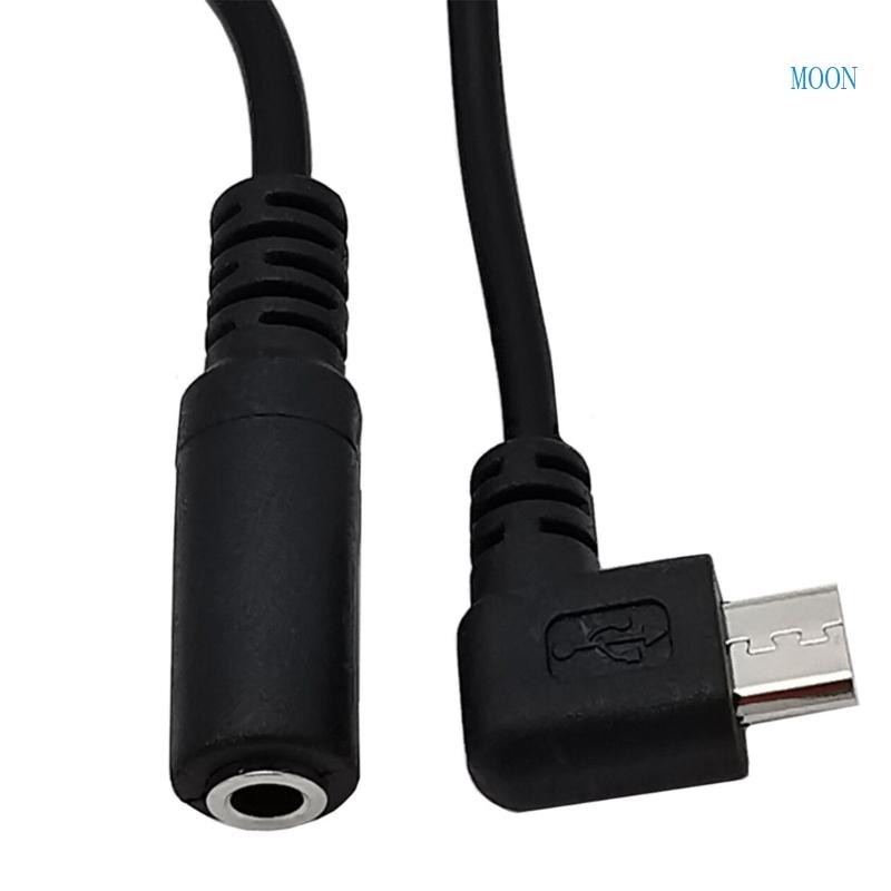Moon Micro USB 插孔轉 3 5 毫米耳機耳機適配器插座電纜 15 厘米