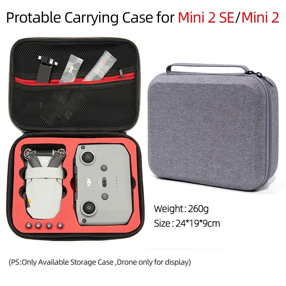 適用於 DJI Mini 2 SE/Mini 2 Case 遙控機身收納包手提包便攜包適用於 DJI Mini 2/2
