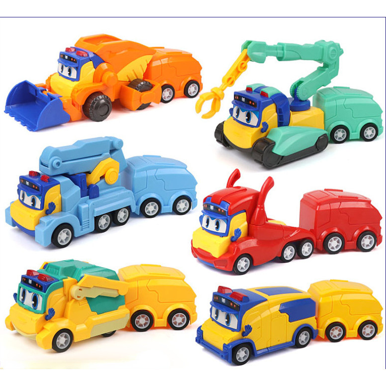 玩具車 百變校巴 回力車 小汽車 工程車 幼兒園小朋友禮物 兒童玩具