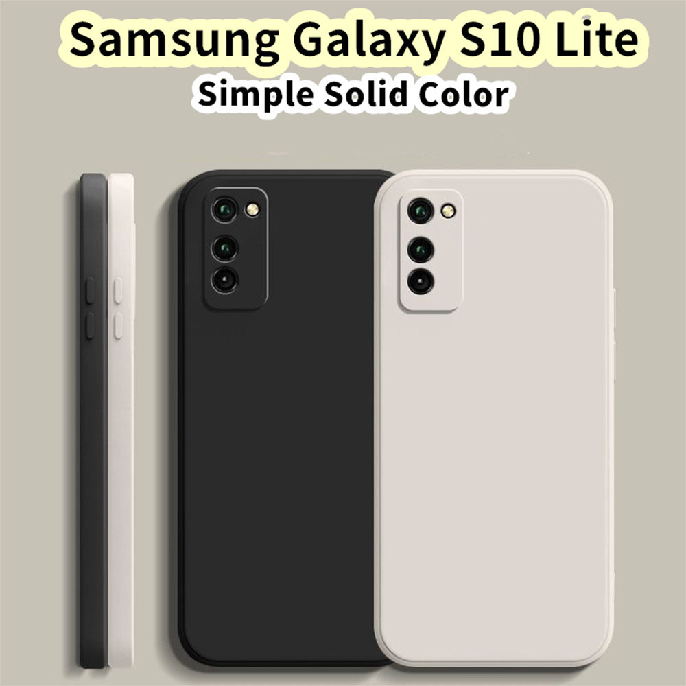 SAMSUNG 【超值】適用於三星 Galaxy S10 Lite 矽膠全保護殼直邊彩色手機殼保護套
