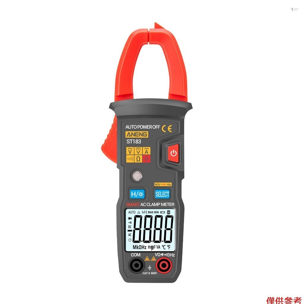 Yot ANENG ST183 6000 Counts 數字交流電流鉗形表 600A 自動量程萬用錶帶背光電壓表鉗形表