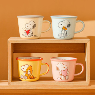 【史努比】【Snoopy】陶瓷馬克杯帶刻度340ml