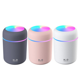 Cindy 迷你加濕器,個人桌面加濕器 300 毫升第 2 卷霧模式超靜音 USB 電源加濕器
