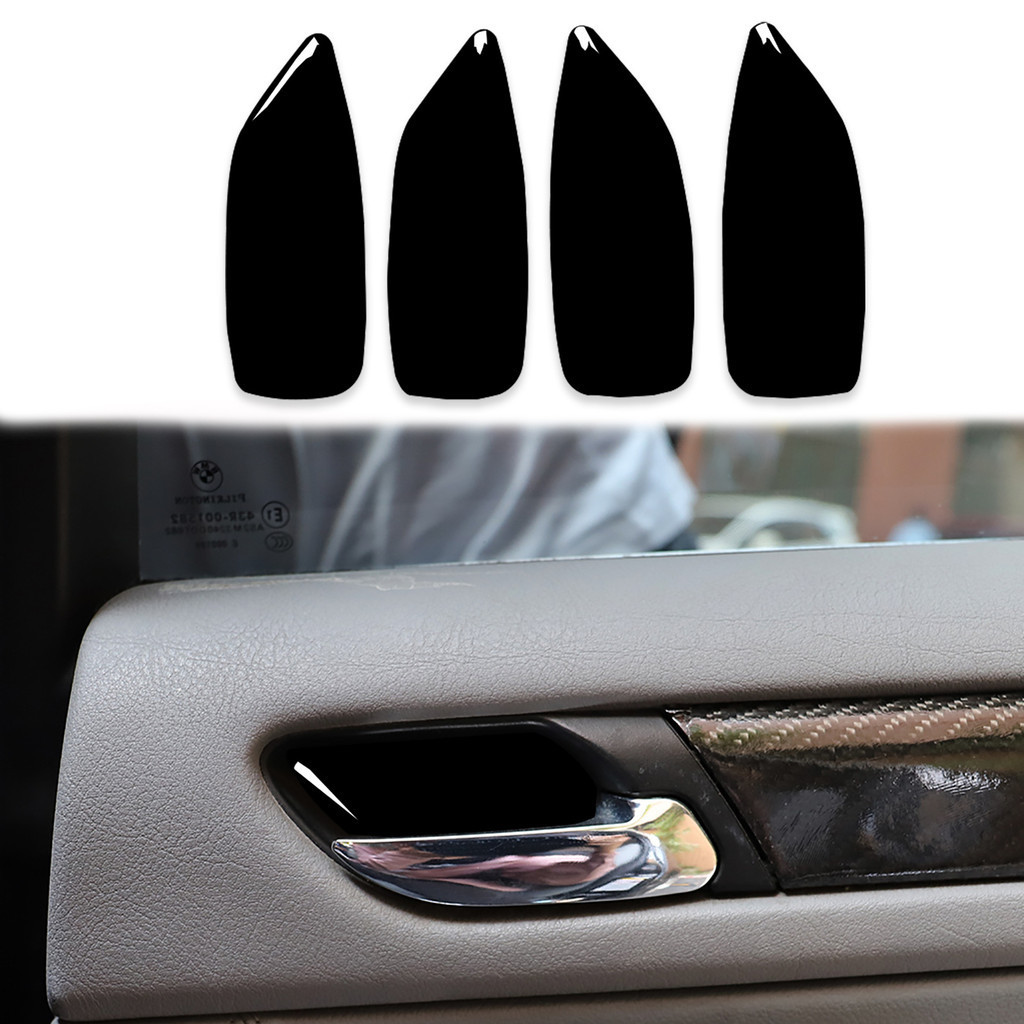 適用於98-05款 BMW 老3E46門碗貼鋼琴黑改裝裝飾 亮黑汽車內飾配件