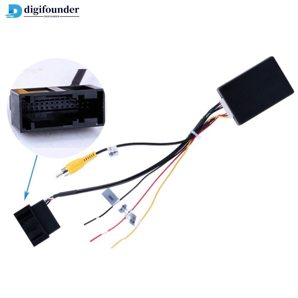 Digifounder 汽車立體聲 12V RGB 至 AV 倒車攝像頭解碼器高清傳輸售後後視圖適用於大眾 RCD510