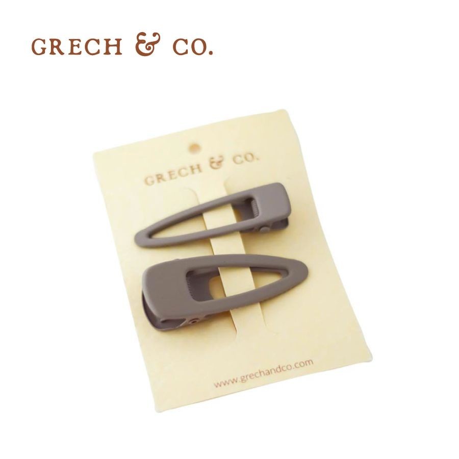 GRECH & CO.髮夾二入組/ 卡其 eslite誠品