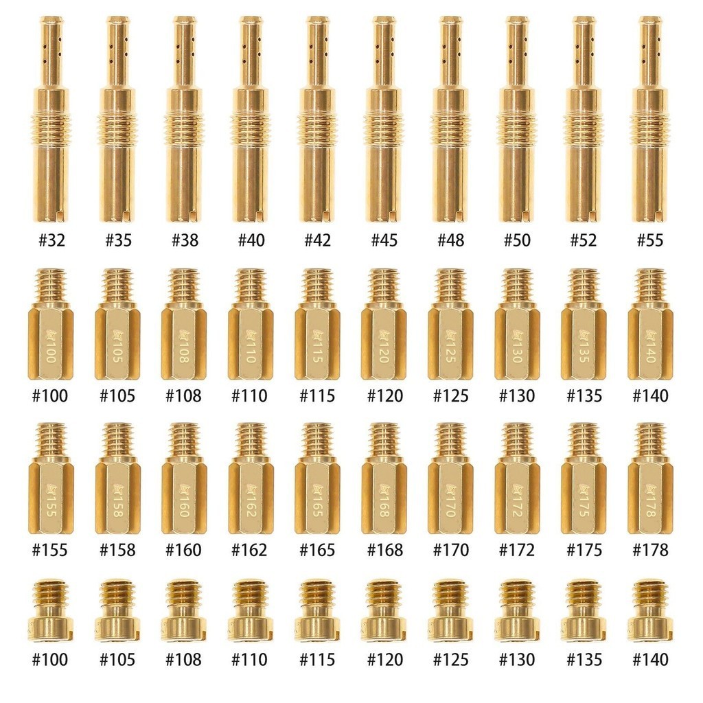 Pwk Keihin OKO KOSO 100-178 化油器 30PCS 主噴嘴和 10PCS 慢速先導噴嘴