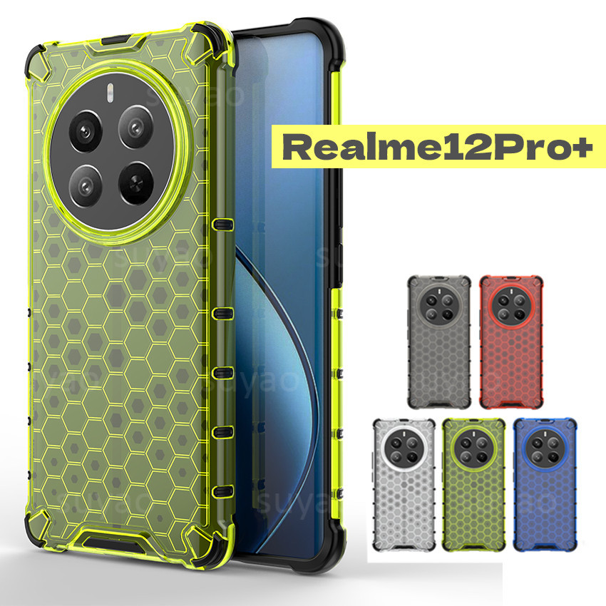 HP 適用於 Realme 12 ProPlus 12Pro+ 12+ 12X 5G 2024 手機殼透明 Realme