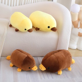 platypus plush創意軟體羽絨棉趴姿鴨嘴獸毛絨玩具公仔抱枕