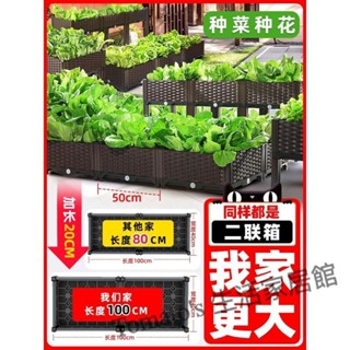 宅配免運~種菜專用箱塑膠花盆家用陽臺種菜盆種植箱爬藤架花架支撐桿葡萄架