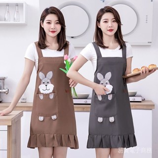圍裙 廚房 家用 上班 做飯 防汙 耐磨 時尚洋氣 工作服