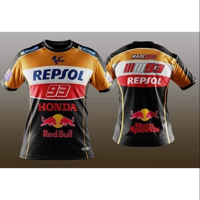 Honda Repsol 93 T 恤 / Baju 超細纖維 Jersi / Jersey 昇華 / T 恤衫