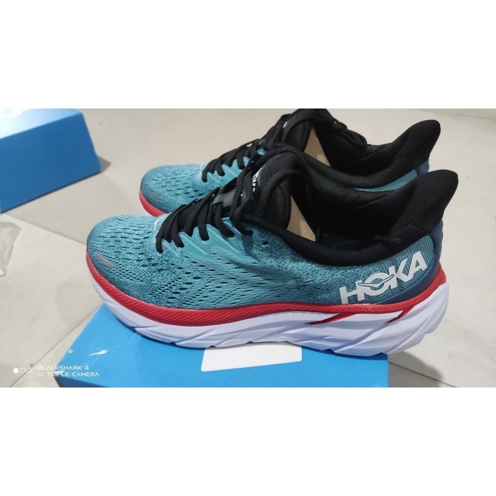 2022新款 HOKA ONE ONE Clifton 8 減震跑鞋藍色