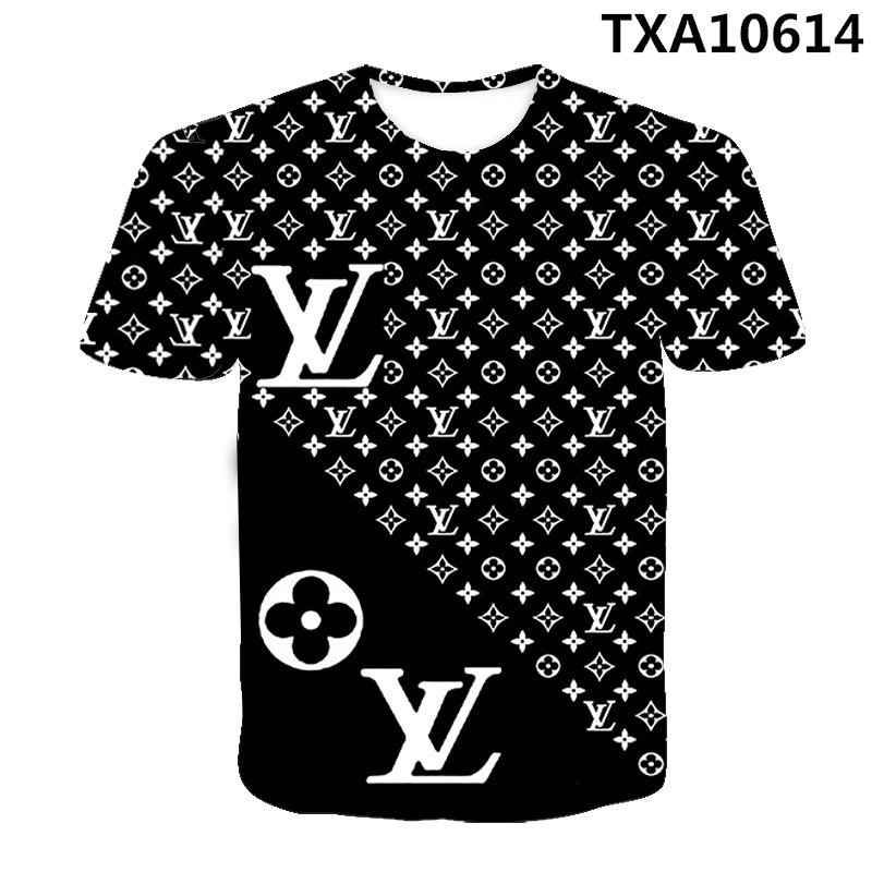 路易威登 夏季新款 Louis Vuitton LV XXS-6XL 男式 t 恤上衣時尚 3d t 恤印花休閒短袖 t