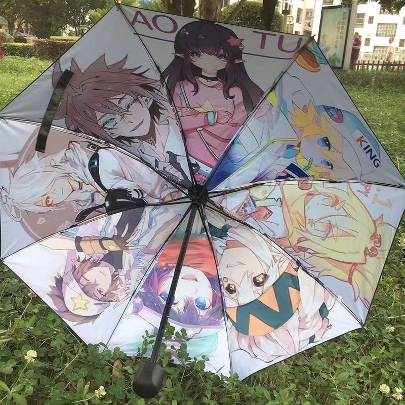 【動漫卡通晴雨傘】凹凸世界卡通動漫晴雨兩用高清半自動全自動折疊遮陽雨傘