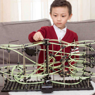 現貨 創新科學實驗 益智 空間邏輯 拼裝 雲霄飛車 太空軌道模型 滾珠玩具 8一12歲雲霄飛車