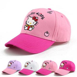 女童棒球帽卡通可愛貓咪帽子遮陽兒童鴨舌帽