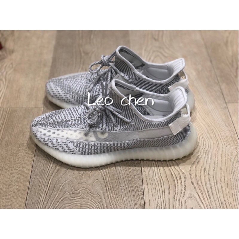 實圖拍攝 ADD yeezy boost 350 v2 Static 白天使 灰白 天使 鞋帶反光 EF2905