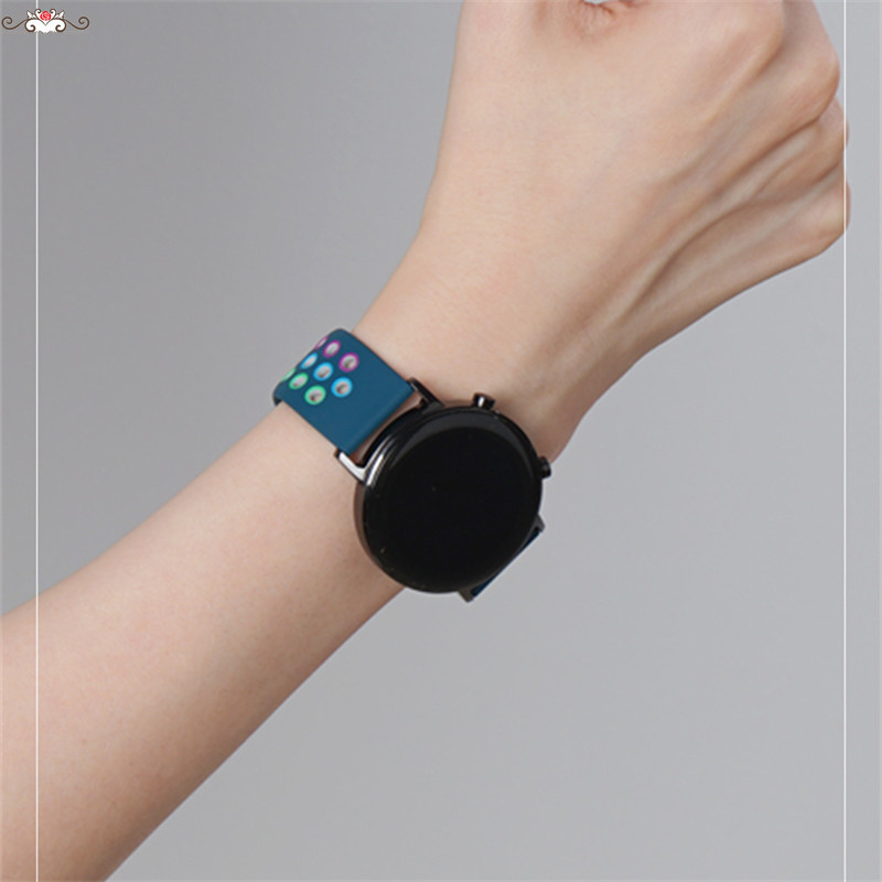 彩虹硅膠錶帶 小米 watch s1/s2 22MM錶帶 小米s1 active 錶帶 保時捷防水雅致款手錶帶