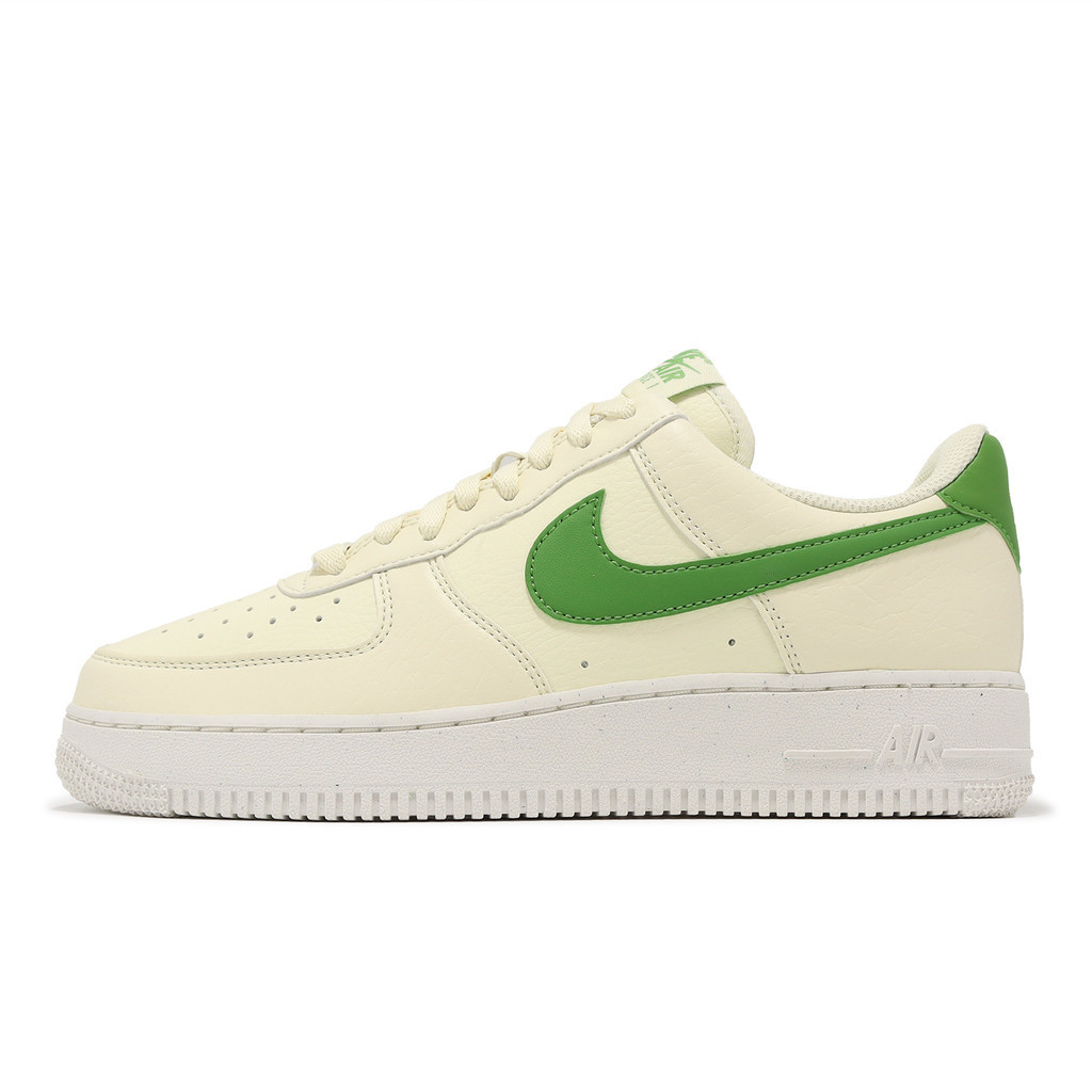 Nike 休閒鞋 Air Force 1 07 米白 綠 AF1 女鞋 運動鞋 【ACS】 DV3808-102