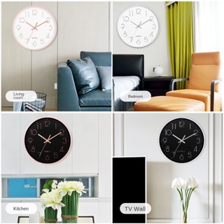 玫瑰金時鐘鐘錶簡約現代12寸靜音 創意電鍍客廳 裝飾掛鐘鐘錶