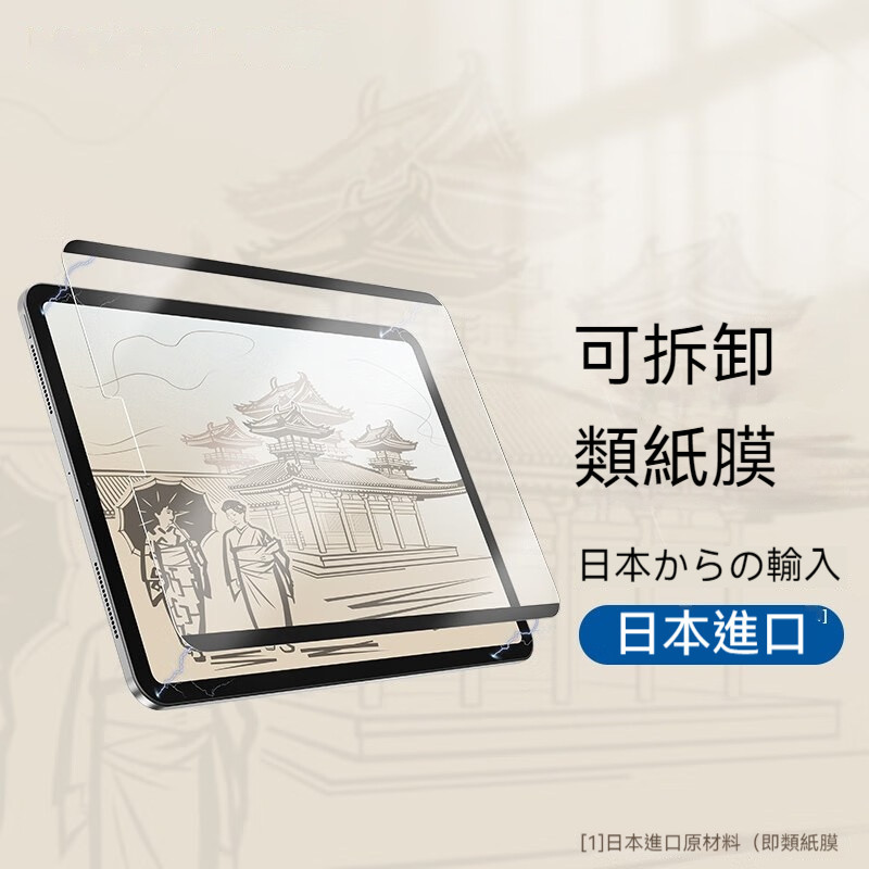 iPad磁吸可拆卸類紙膜 霧面手寫膜 適用iPad Air 4/5/6 Pro11/13 iPad10.2吋 mini6