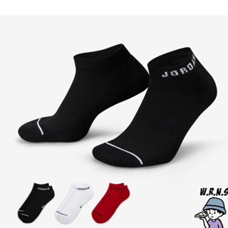 Nike 襪子 隱形襪 厚底 毛巾底 喬丹 三入組 紅黑白 DX9656-902