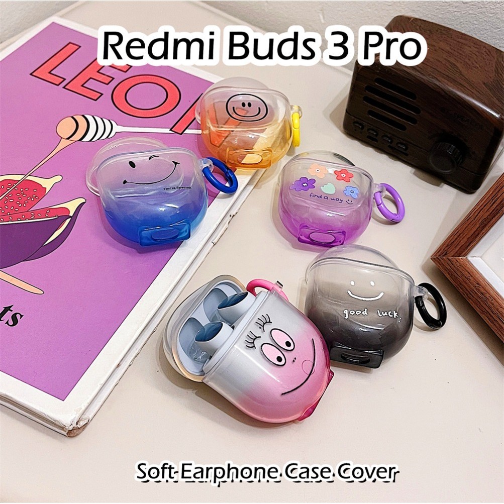 【imamura】適用於 Redmi Buds 3 Pro 保護套彩色花卉圖案軟矽膠耳機套保護套