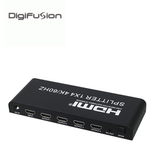 伽利略 HDMI 2.0 4K@60Hz 影音分配器 1進4出 (帶音源分離)