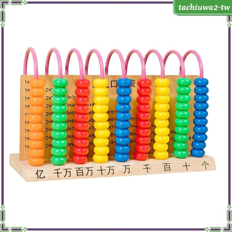 [TachiuwaecTW] 木製計數架教育算盤蒙台梭利精細運動技能數學玩具數數玩具兒童木製算盤