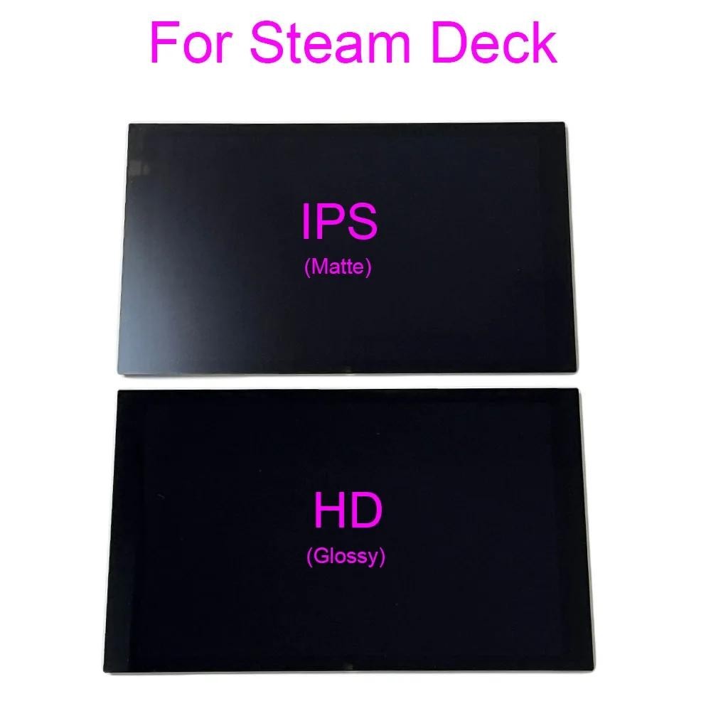 Steam Deck 遊戲機高清液晶屏組件 64G 128G 256G 512G 1TB 防眩光 IPS 液晶顯示屏帶觸