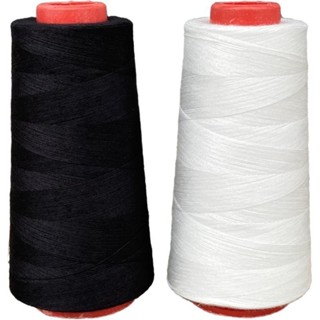 家用縫紉線 手縫衣服細線 402縫紉機線 環保平車線滌綸 黑色白色紅色線