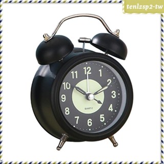 [TenlzspfdTW] 模擬鬧鐘復古設計靜音小時鐘,適用於書桌擱板臥室