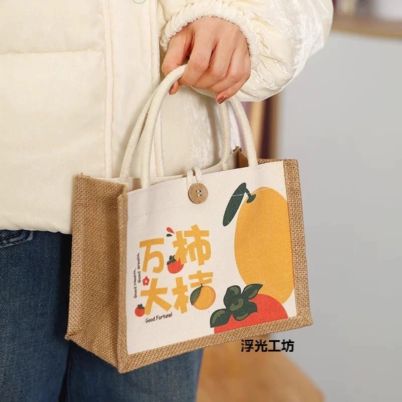 【客製化】【麻布袋】麻布袋訂製 時尚新款禮品袋 亞麻環保帆布包 購物袋 伴手禮袋 手提袋子