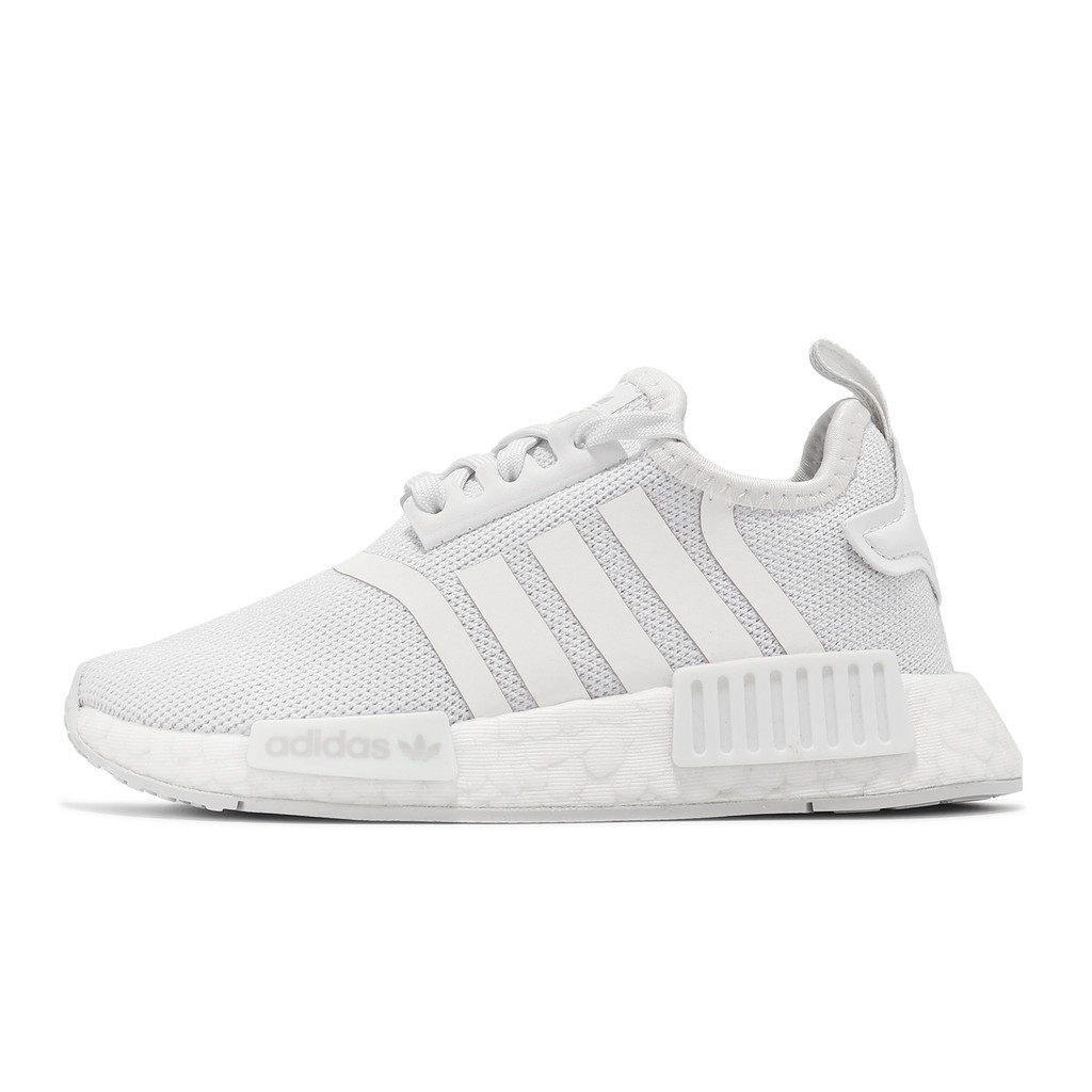 adidas 童鞋 NMD_R1 C 白 全白 三葉草 小朋友 愛迪達 運動鞋 【ACS】 H02344