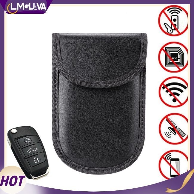 Lmg 汽車鑰匙信號屏蔽盒法拉第籠 Fob 袋無鑰匙 RFID 屏蔽袋