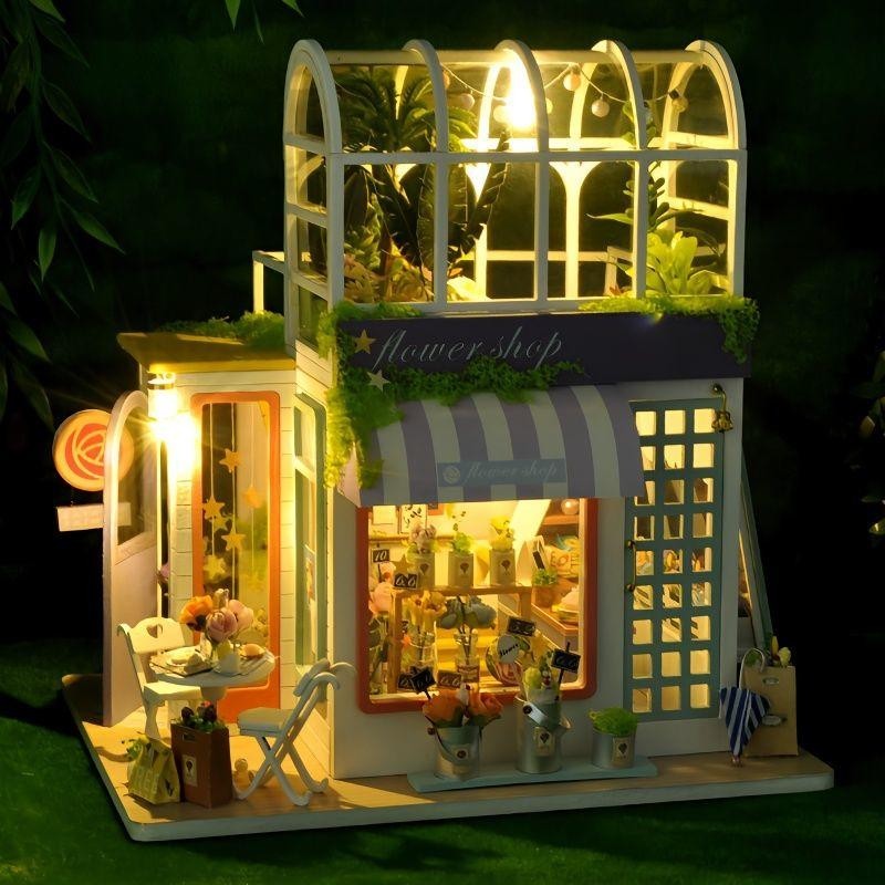 【3月上新】Diy手工小屋畢業禮物陽光花園小房子拼裝模型建築生日禮物送女生