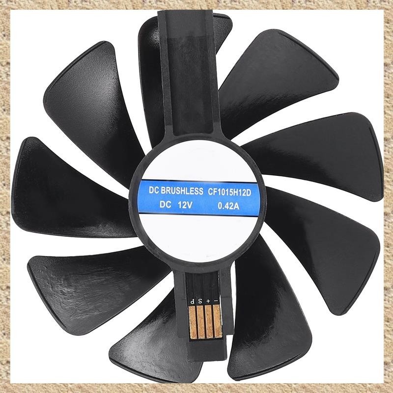 (D W G H)95Mm CF1015H12D DC12V Cooler 冷卻風扇適用於藍寶石硝基 RX480
