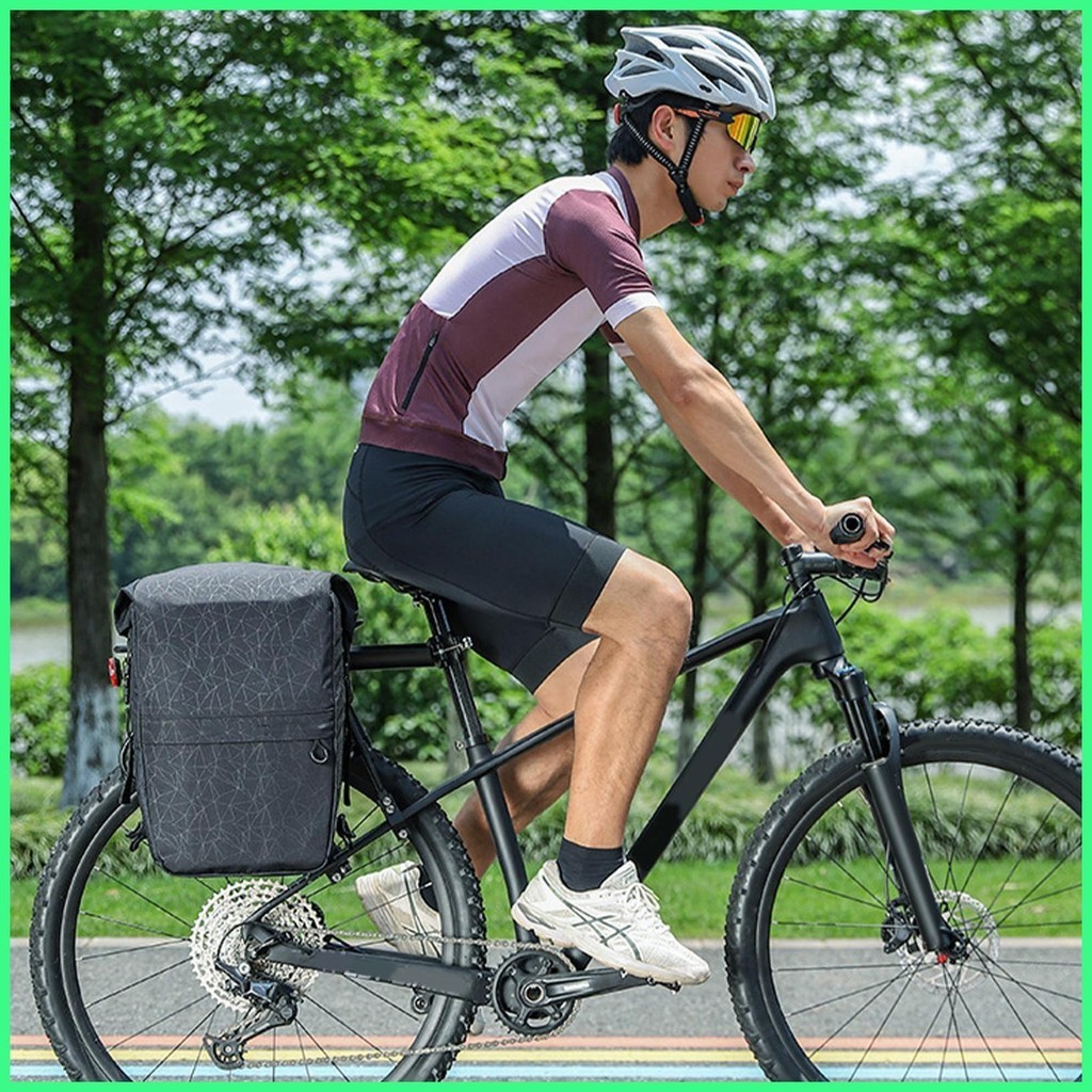 自行車後備箱包自行車後備箱包 Pannier 後架馬鞍包大容量自行車包,適合長途騎行旅行 magitw magitw
