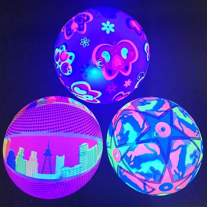 台灣出貨🎈發光球 發光拍拍球 發光彈力球 發光籃球 發光足球 皮球 氣球 充氣彈力球