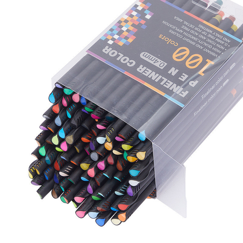 S&amp;F 彩色 水性 針管筆 12色 48色 60色 100色 描邊 勾線 繪畫 水彩筆
