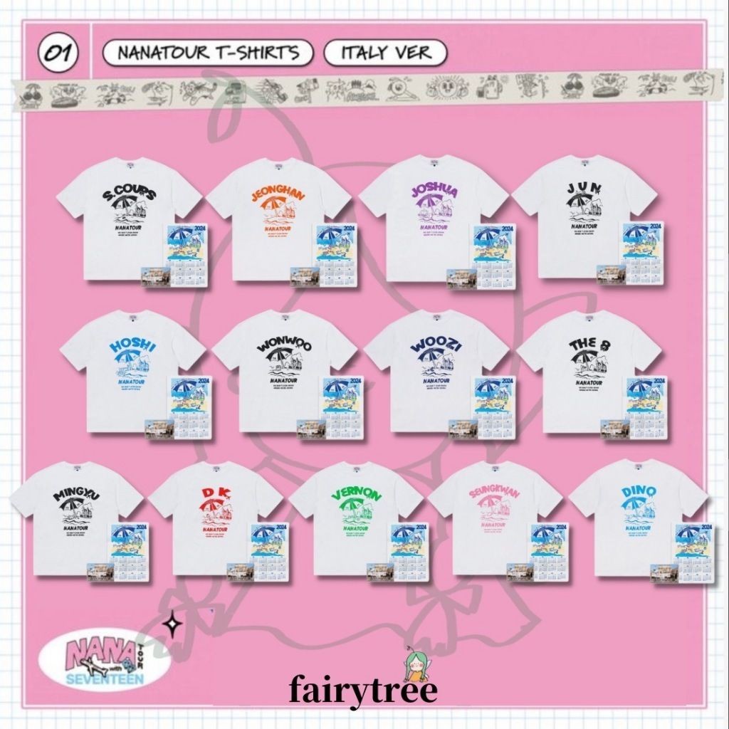 仙女樹🌟 SEVENTEEN ' NANA TOUR ' 官方周邊 T-SHIRT ITALY VER