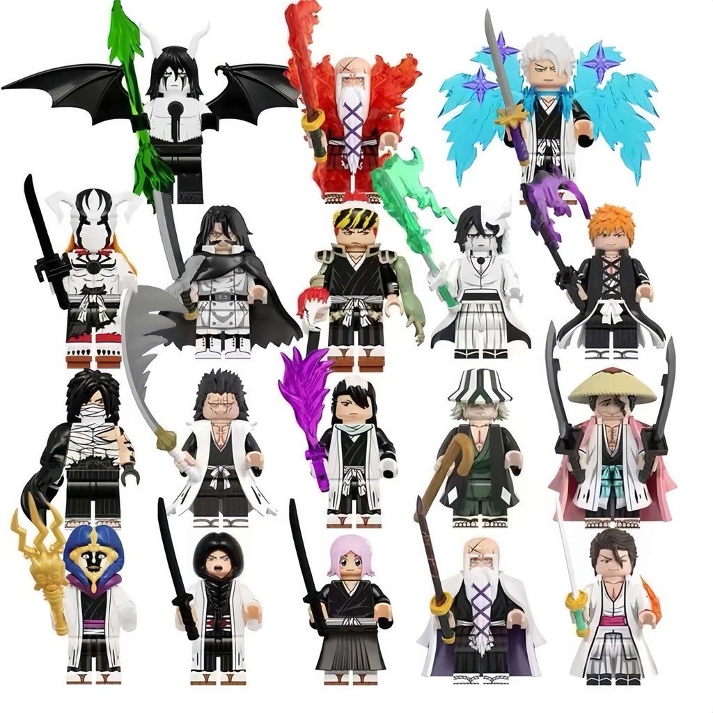 死神動漫公仔 千年血戰系列 黑崎一護 友哈巴赫 更木劍八 冬獅郎 藍染惣右介 山本元柳齋重國 手辦收藏 男孩玩具