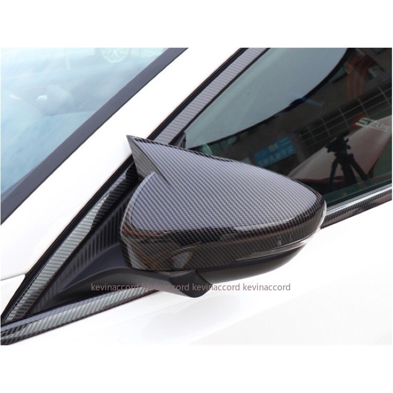 福特後視鏡Focus mk2.5 mk3 mk3.5 mk4 mk4.5 碳纖維 牛角 後視鏡蓋 後三角窗 免拆卸安裝