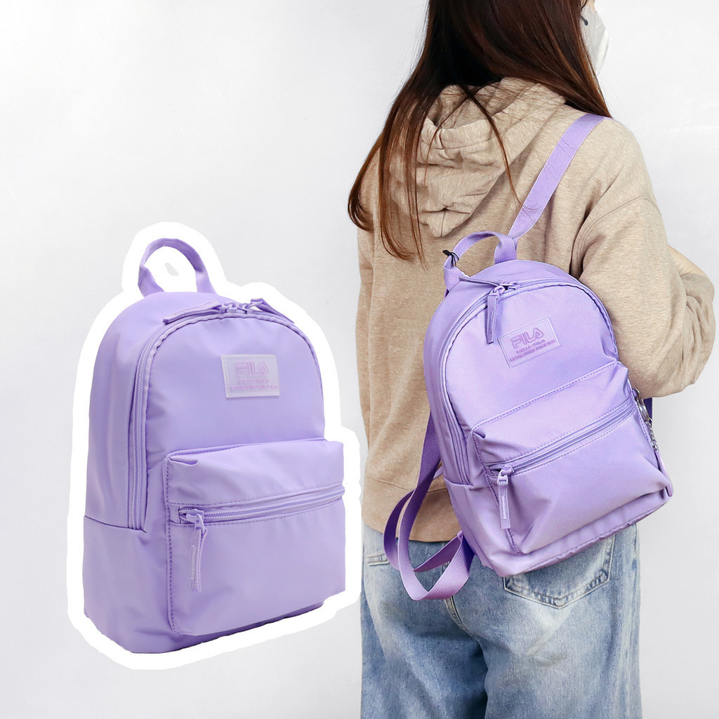 Fila 包包 Backpack 童款 女款 紫 後背包 小後背 小包 鑰匙圈【ACS】 BPY3000PL