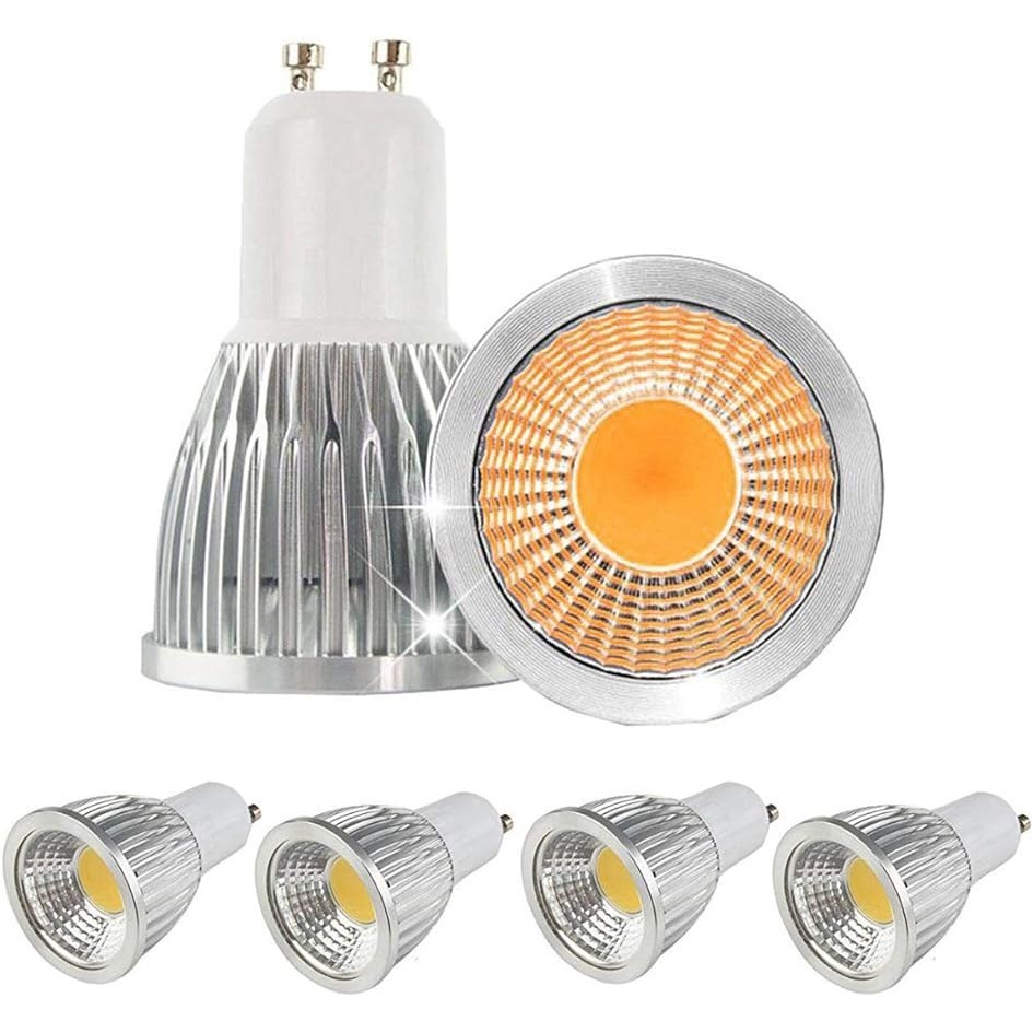 1 件裝 GU10 可調光 LED 燈泡鹵素替換亮度軌道燈櫃筒燈燈